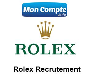 rolex recrutement|rolex jobs lititz pa.